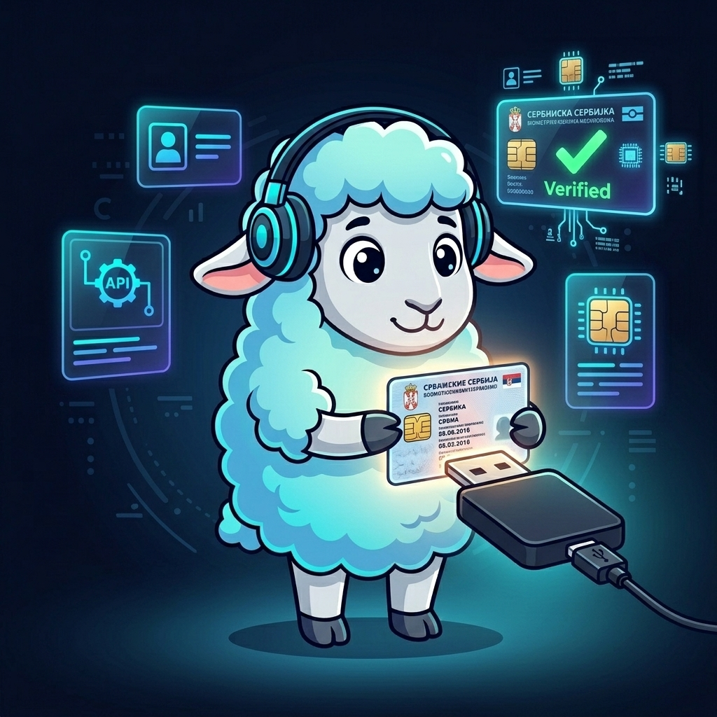 EasySmartCardReader Mascot Illustration